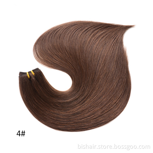 Wholesale Top Blond Brazilian Straight Hair Weave Bundles 8"-30" Hight Ratio Remy Hair Extensions Brown #2 #4 #P6/613 For Women